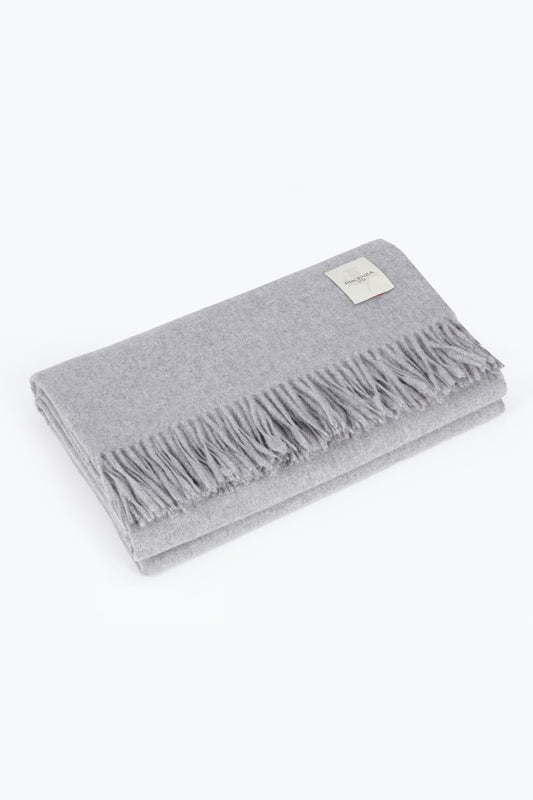 AETERNUM PLAID GREY MELANGE - Cashmere | PIACENZA 1733