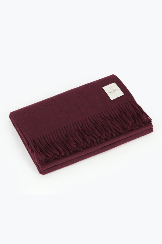 AETERNUM BORDEAUX MELANGE PLAID - Cashmere | PIACENZA 1733