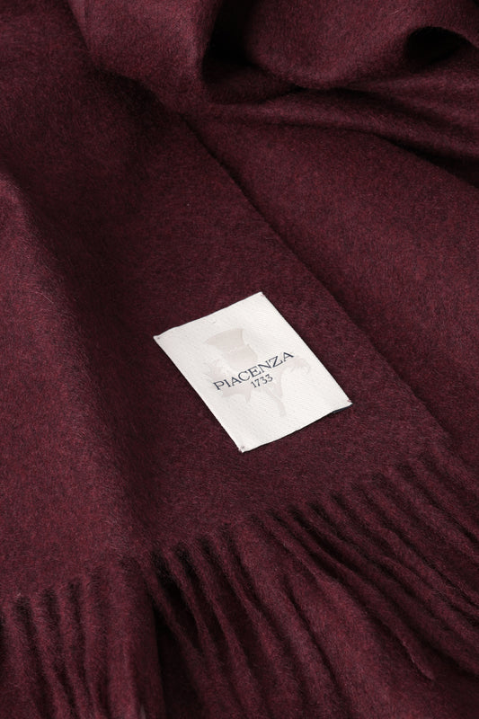 AETERNUM BORDEAUX MELANGE PLAID - Cashmere | PIACENZA 1733