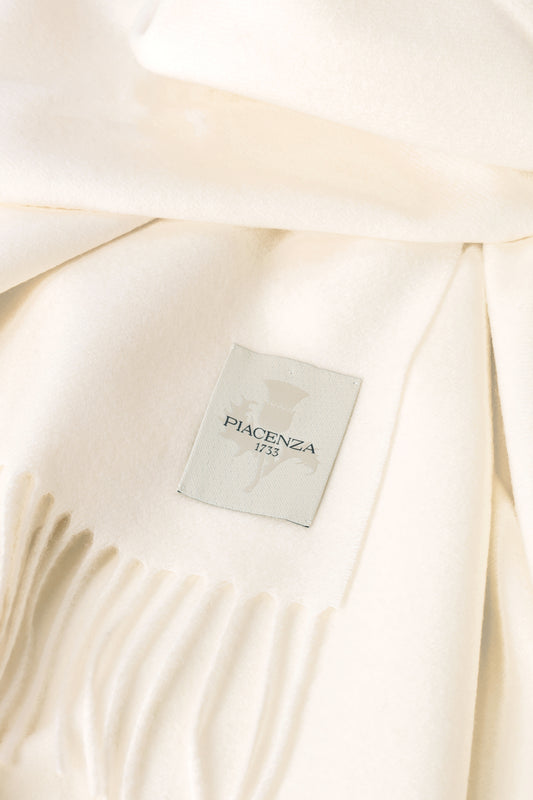 PLAID AETERNUM CREAM MELANGE - Cashmere | PIACENZA 1733
