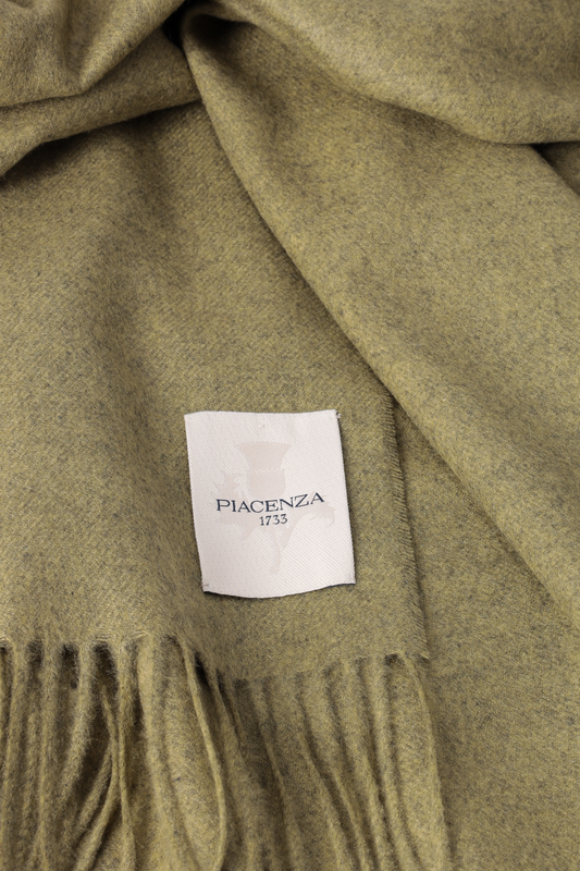 AETERNUM PLAID LIGHT GREEN MELANGE - Cashmere | PIACENZA 1733