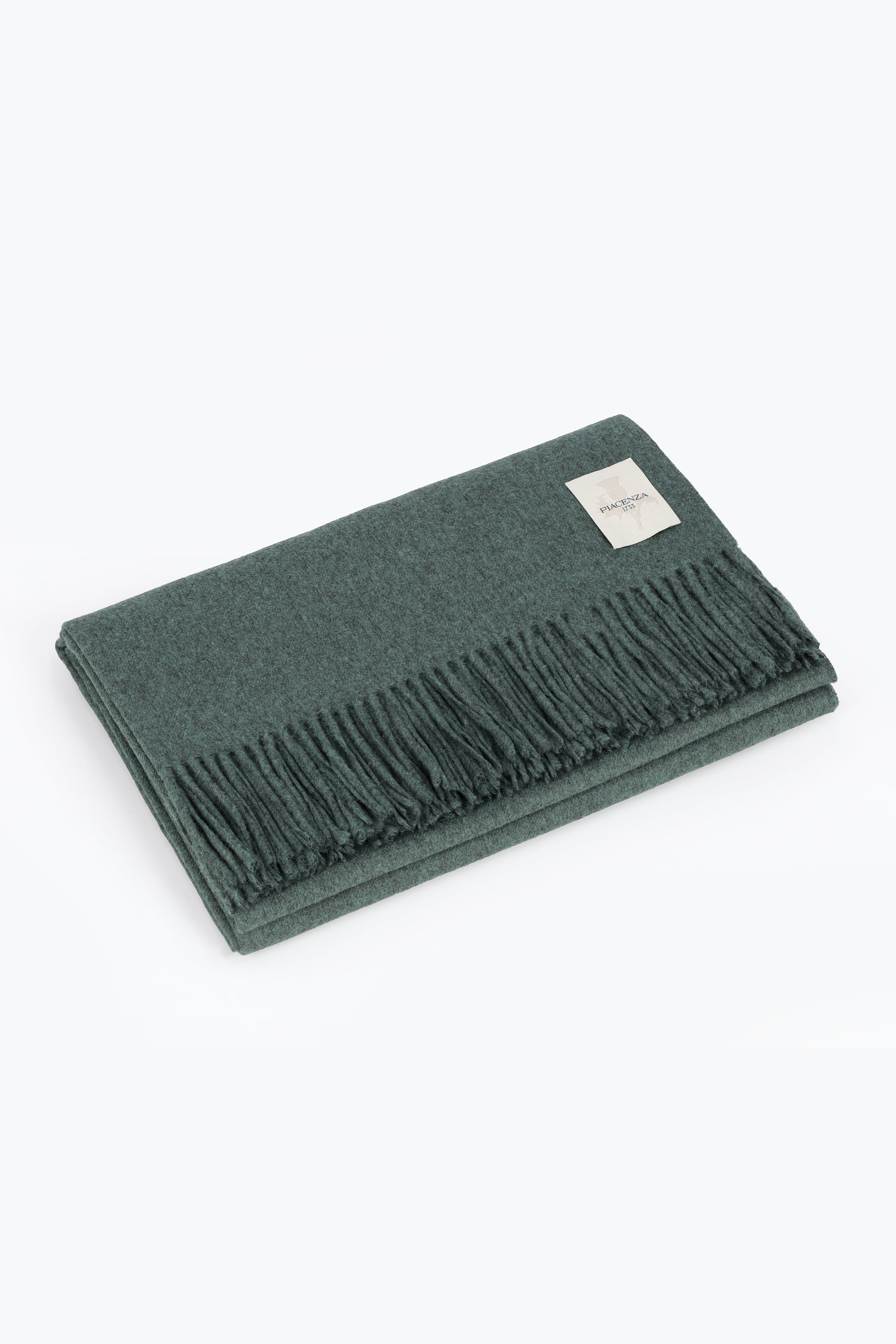 PLAID AETERNUM VERDE MELANGE | PIACENZA 1733