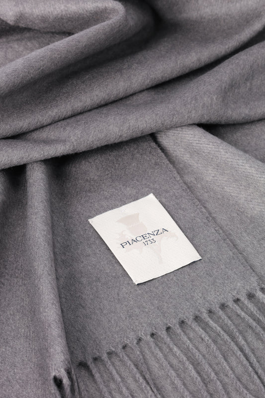 Sciarpa in seta e cashmere Grigio - Sciarpe e Stole in Seta e Cashmere | PIACENZA 1733