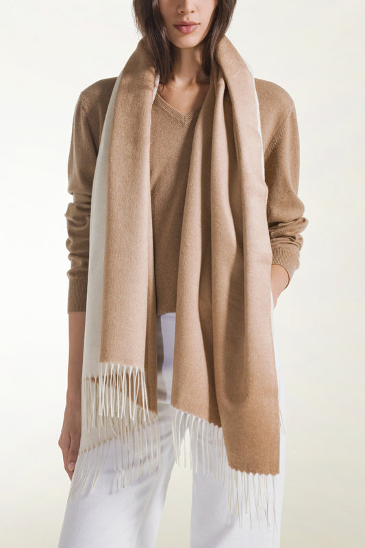 Stola double Seta e Cashmere
