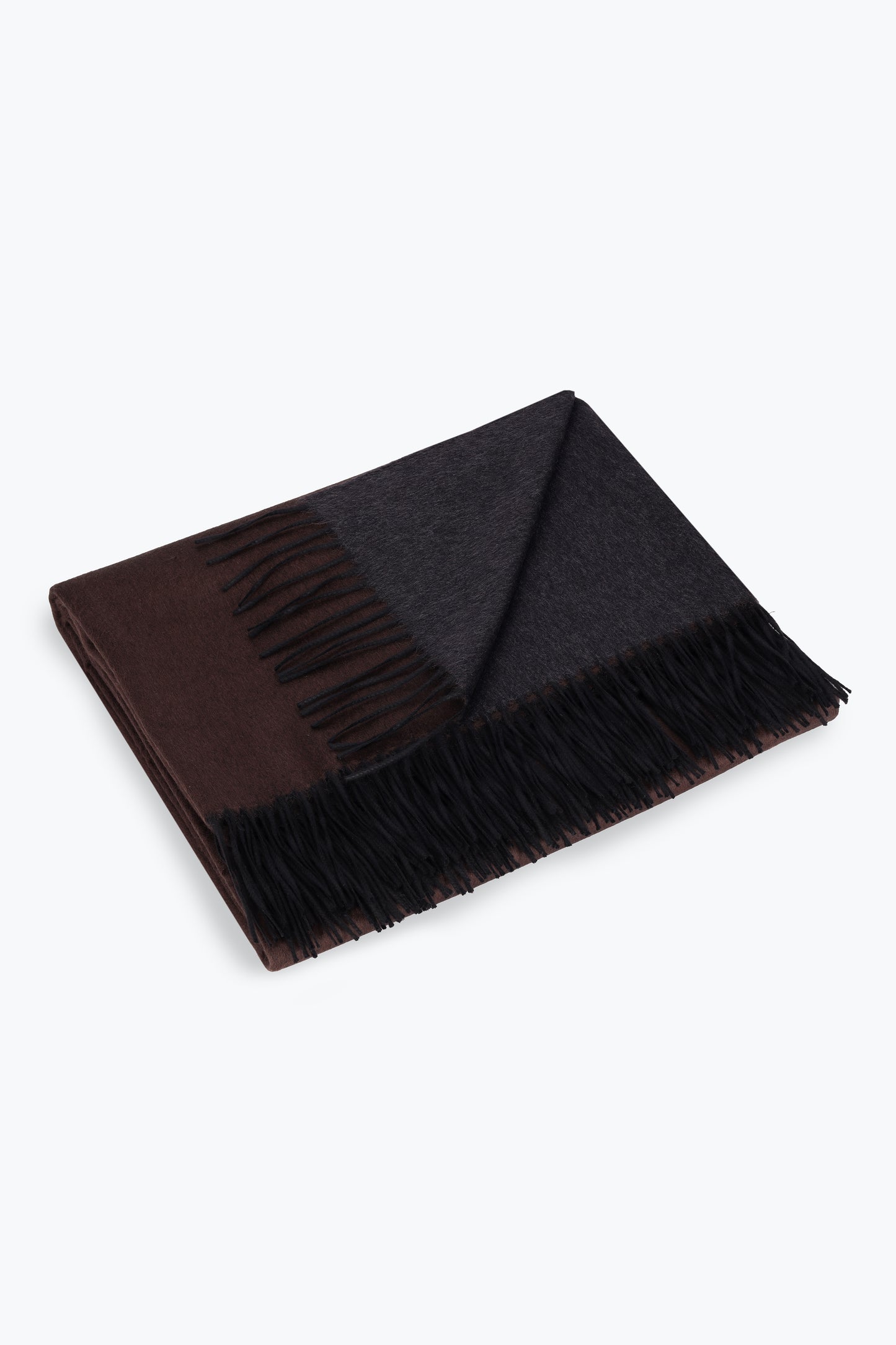 BROWN AND ANTHRACITE MIRROR PLAID