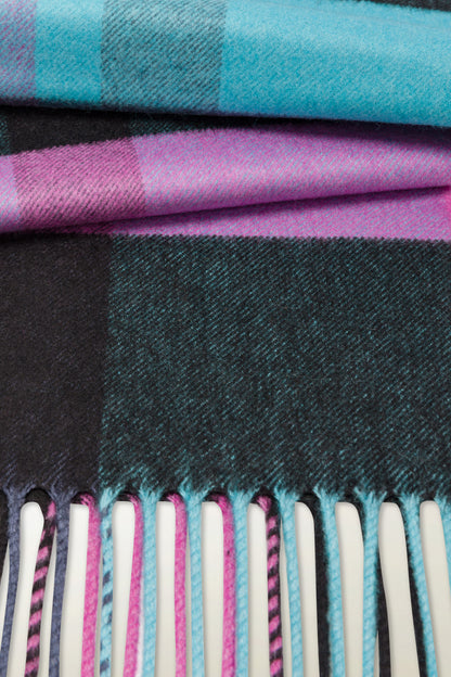 Silk and Cashmere Tartan Scarf