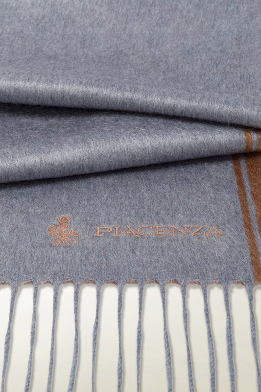 Sciarpa double Seta e Cashmere con ricamo - Sciarpe e Stole in Seta e Cashmere | PIACENZA 1733