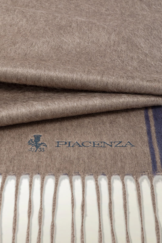 Sciarpa double Seta e Cashmere con ricamo - Sciarpe e Stole in Seta e Cashmere | PIACENZA 1733