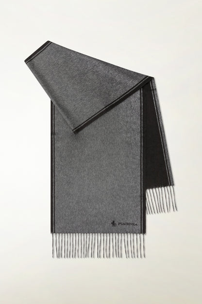 Sciarpa double Seta e Cashmere con ricamo