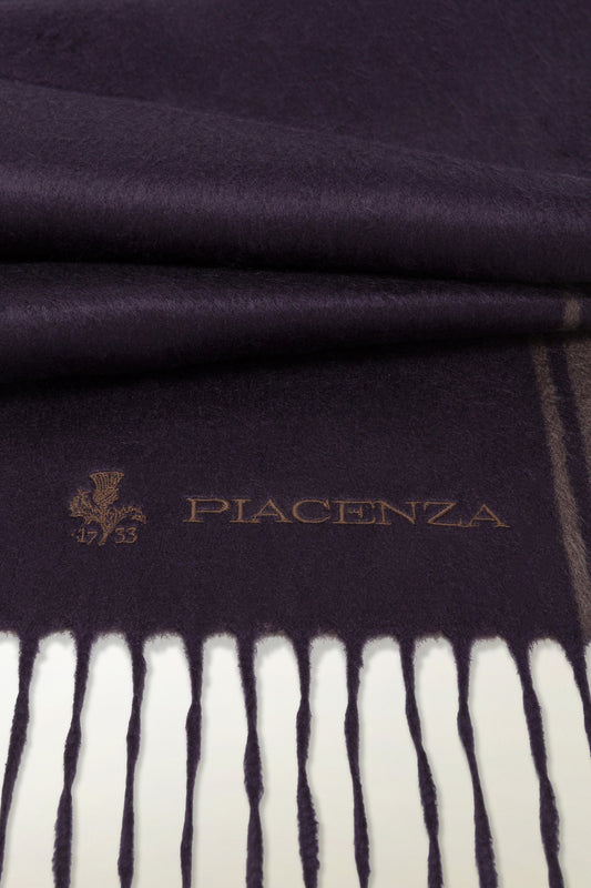 Sciarpa double Seta e Cashmere con ricamo - Sciarpe e Stole in Seta e Cashmere | PIACENZA 1733