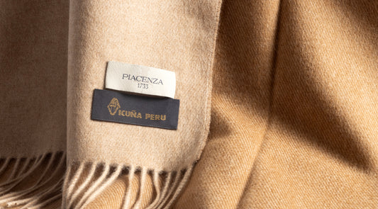 Cashmere and Vicuna Plaid - Vicuña | PIACENZA 1733