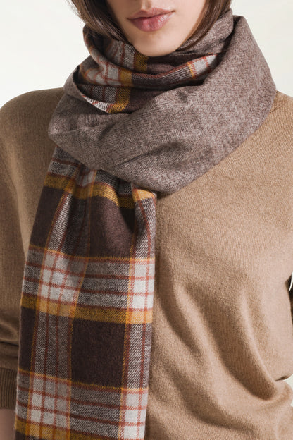 Sciarpa double Seta e Cashmere