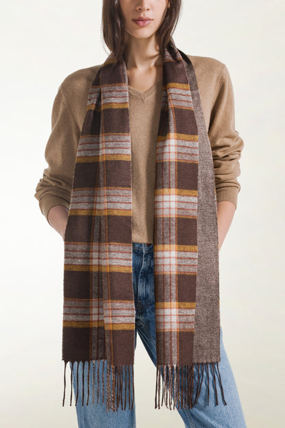 Sciarpa double Seta e Cashmere