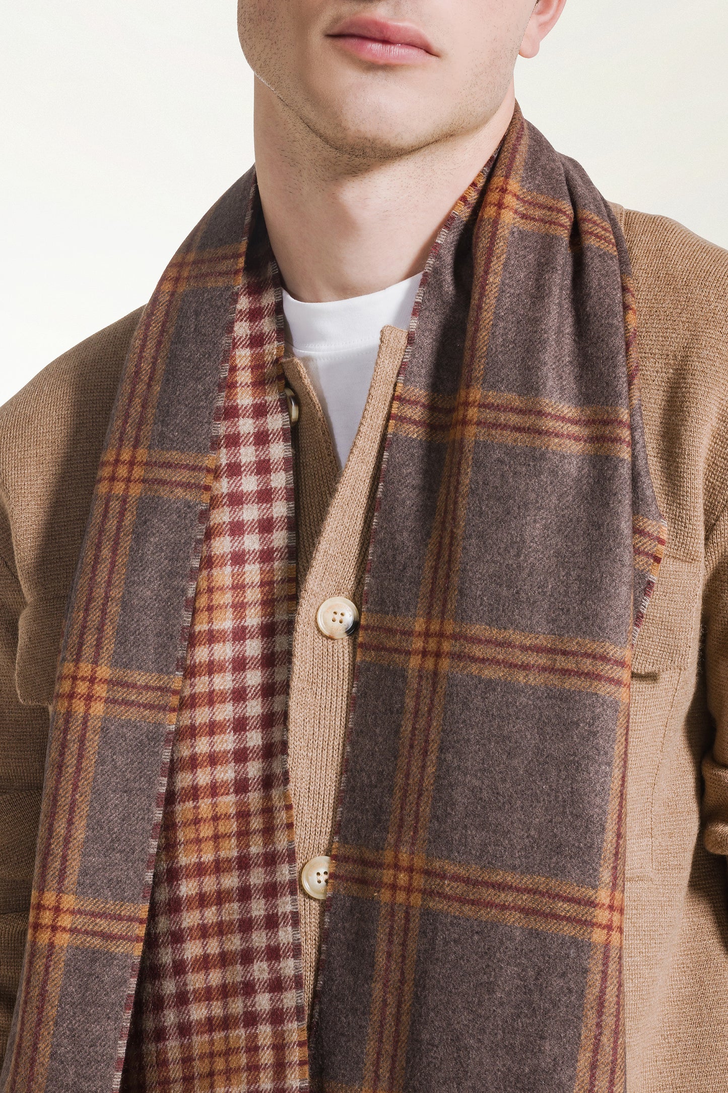 Sciarpa double Seta e Cashmere