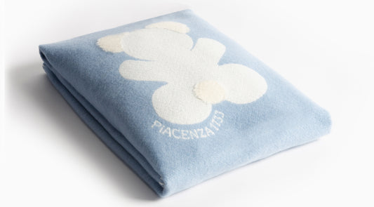 Blue cot blanket - Cashmere Baby & Children's Blankets | PIACENZA 1733