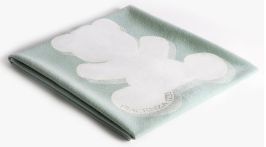 Green cot blanket - Cashmere Baby & Children's Blankets | PIACENZA 1733