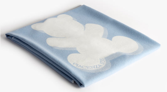 Blue cot blanket - Cashmere Baby & Children's Blankets | PIACENZA 1733