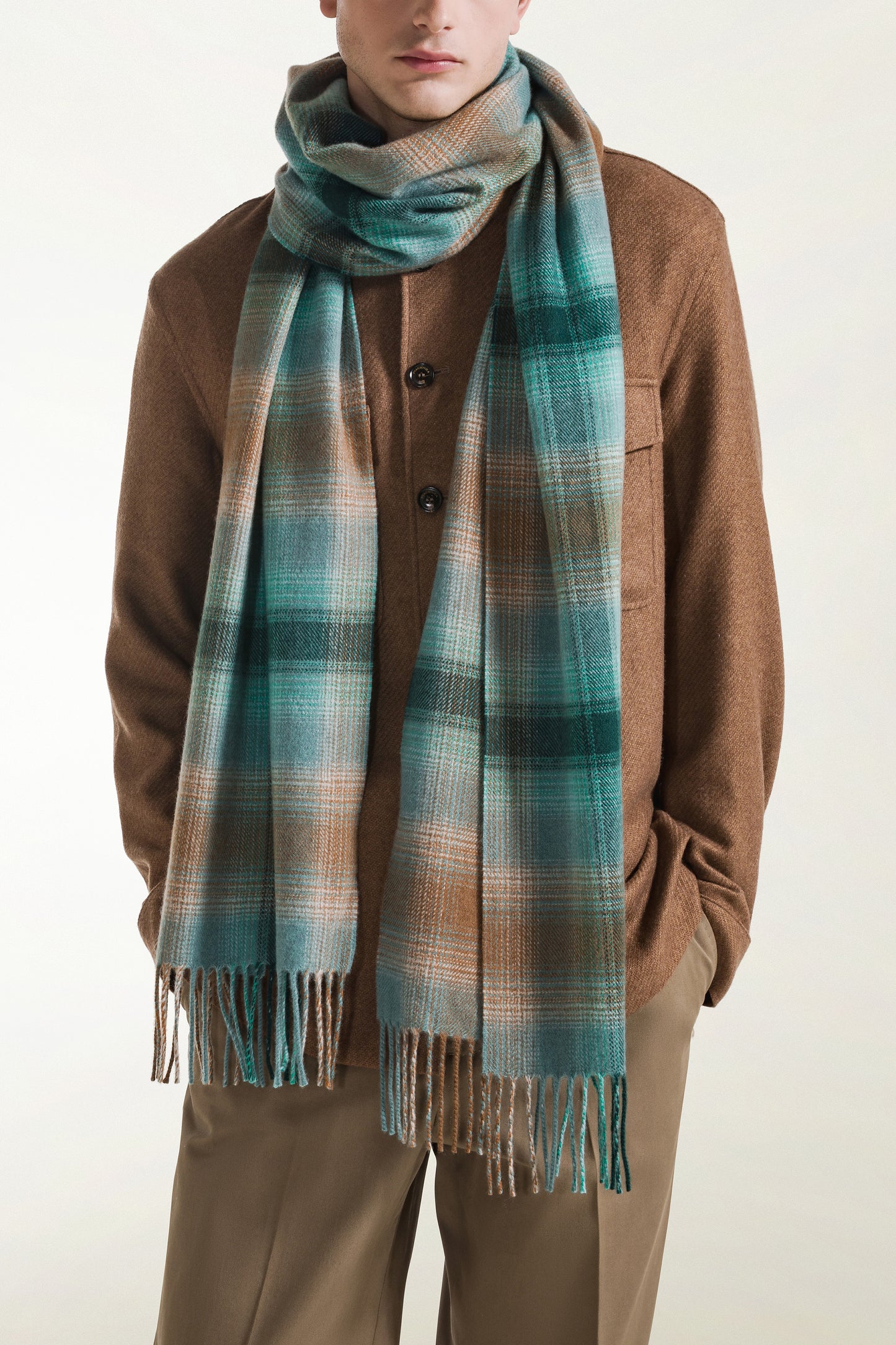 Cashmere tartan scarf