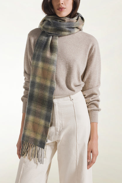 Cashmere tartan scarf