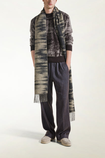 Sciarpa ikat Alpaca e Lana