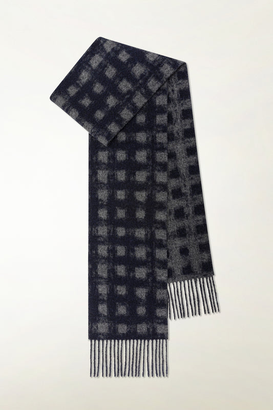 Sciarpa quadri Alpaca e Lana