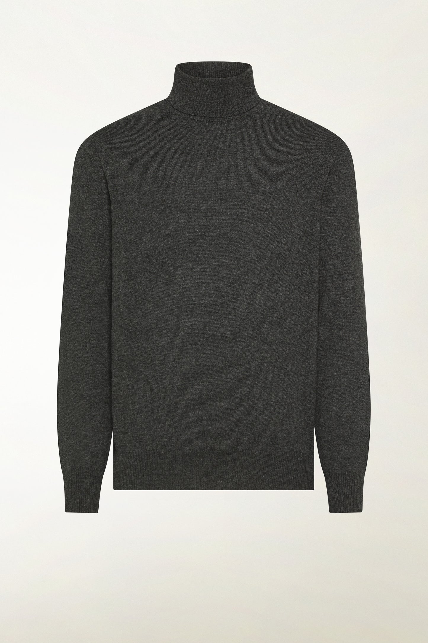 CHARCOAL CASHMERE TURTLENECK