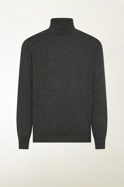 CHARCOAL CASHMERE TURTLENECK