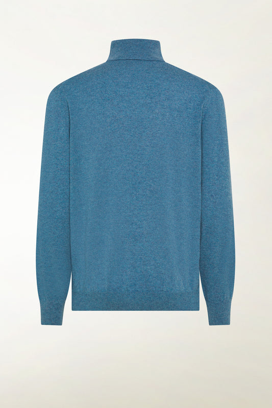 Light blue cashmere turtleneck - Iconic | PIACENZA 1733