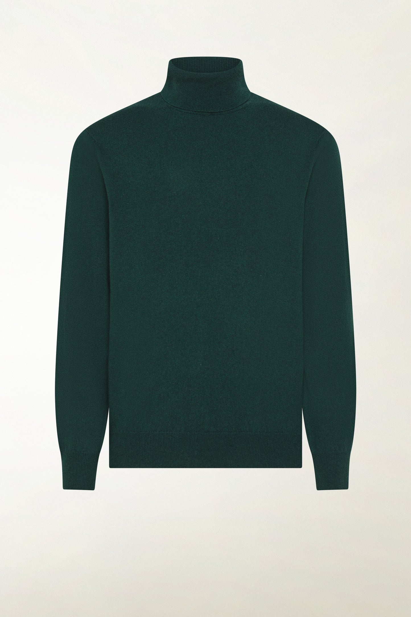 GREEN CASHMERE TURTLENECK