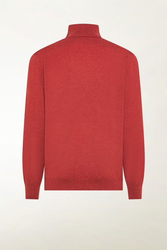 Red cashmere turtleneck - Iconic | PIACENZA 1733