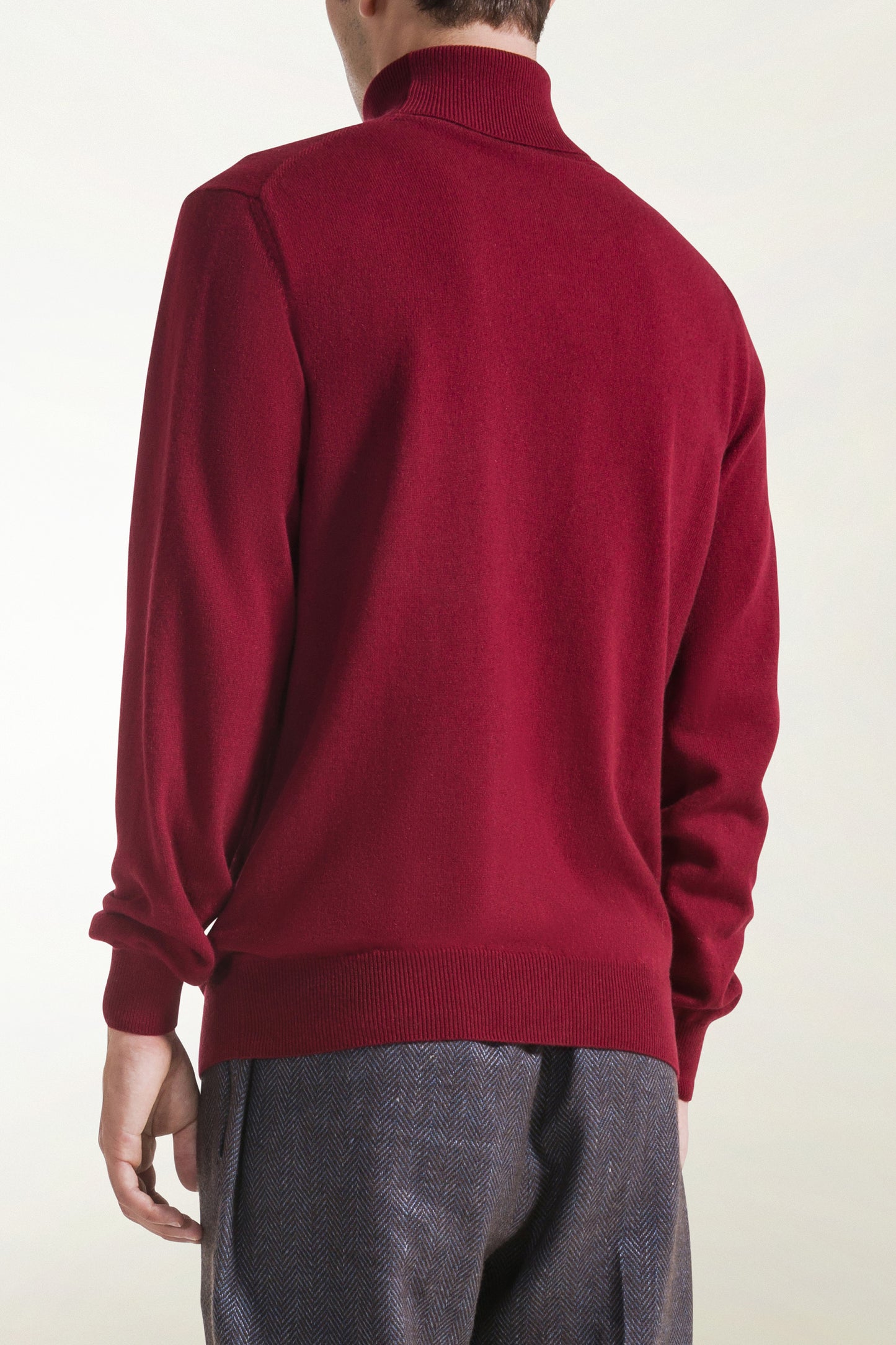 Burgundy cashmere turtleneck