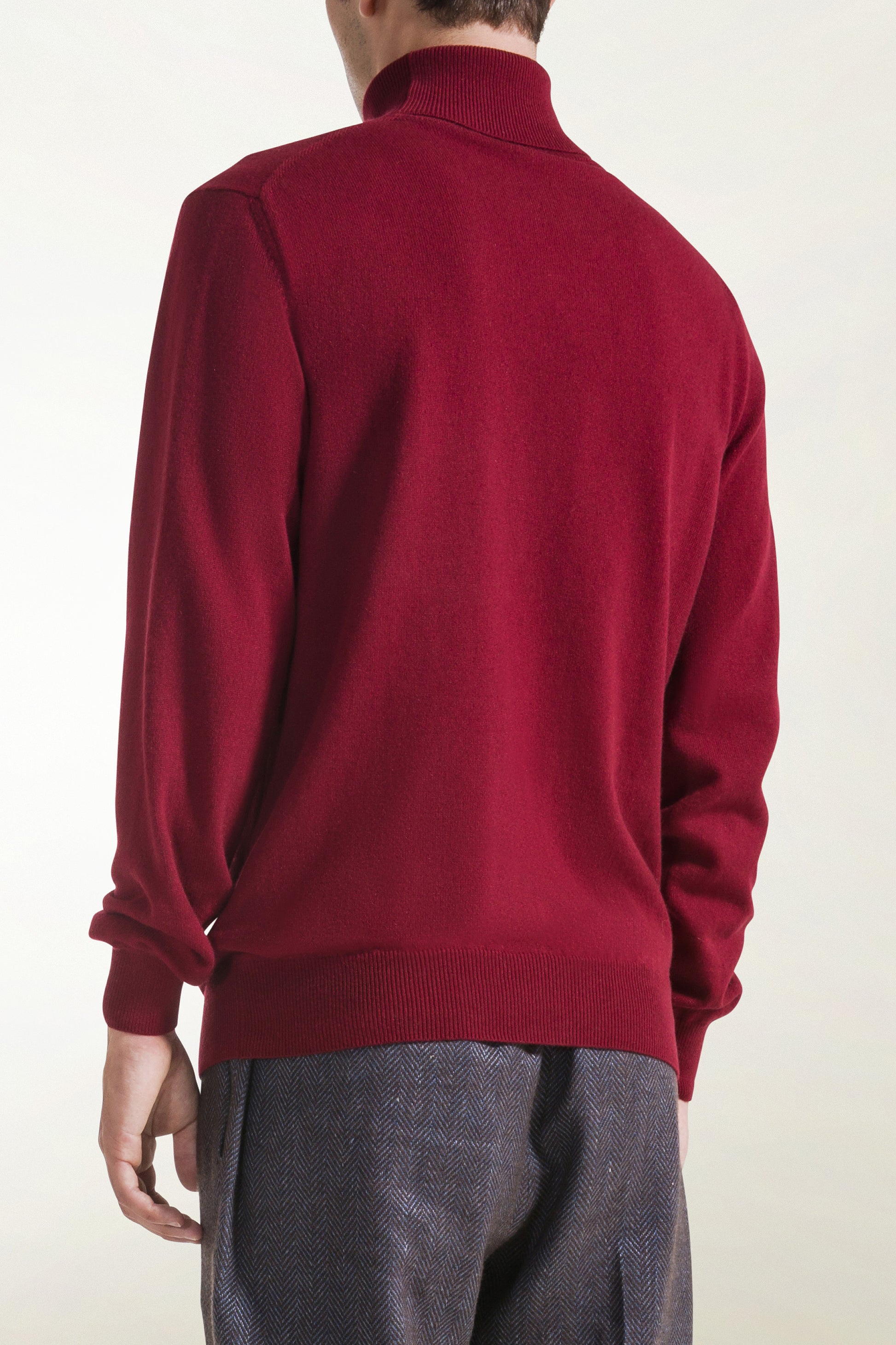 Burgundy cashmere turtleneck | PIACENZA 1733