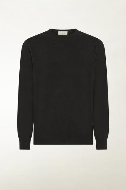 GIROCOLLO IN CASHMERE NERO