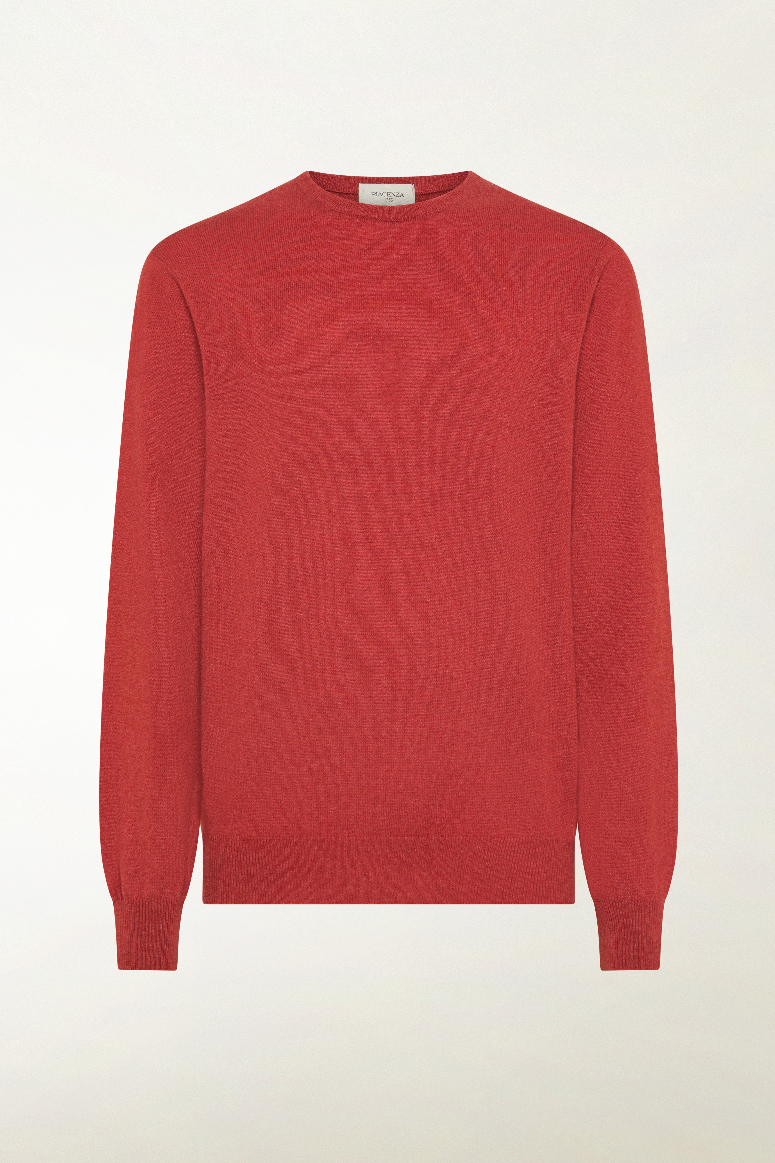 RED CASHMERE CREW NECK