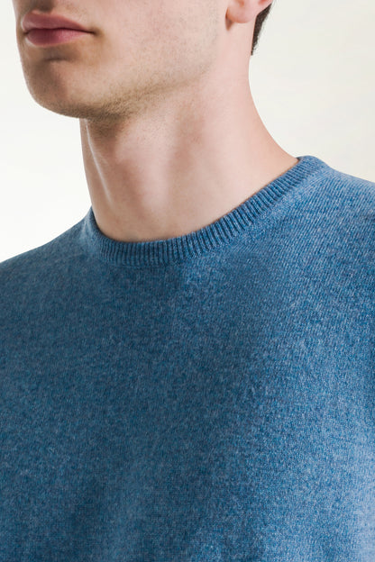Light blue cashmere crewneck | PIACENZA 1733