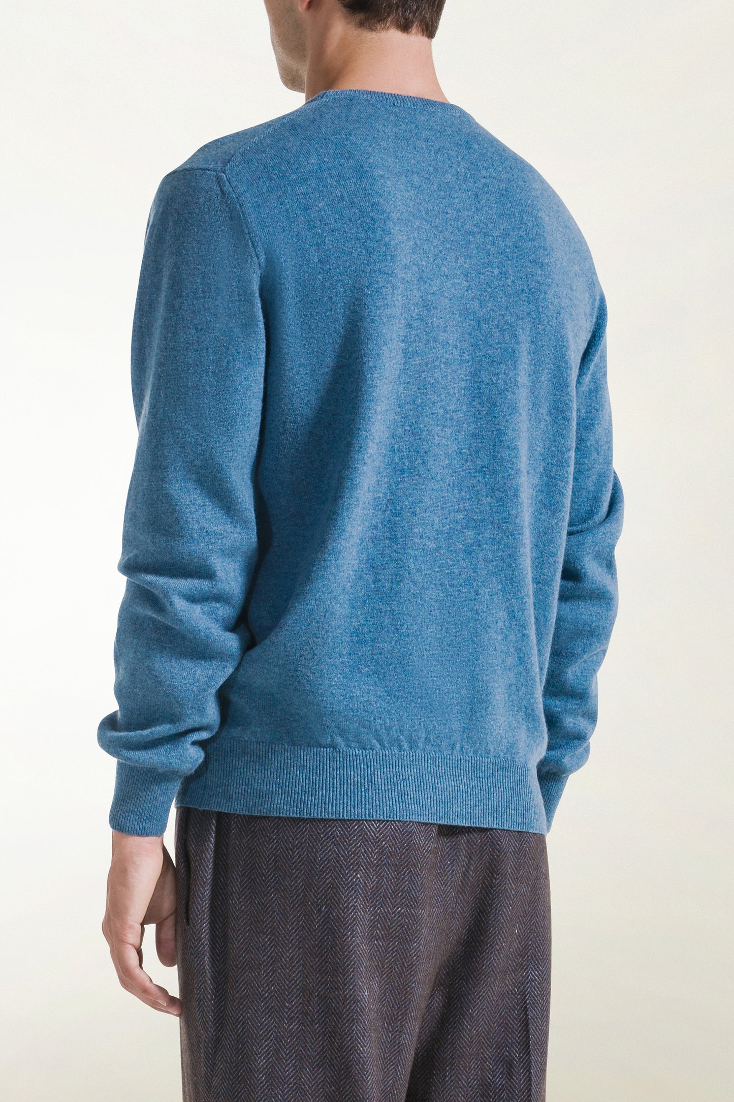 Light blue cashmere crewneck