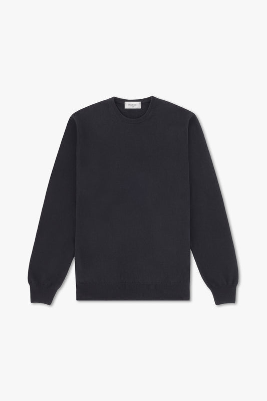 GIROCOLLO IN CASHMERE NERO