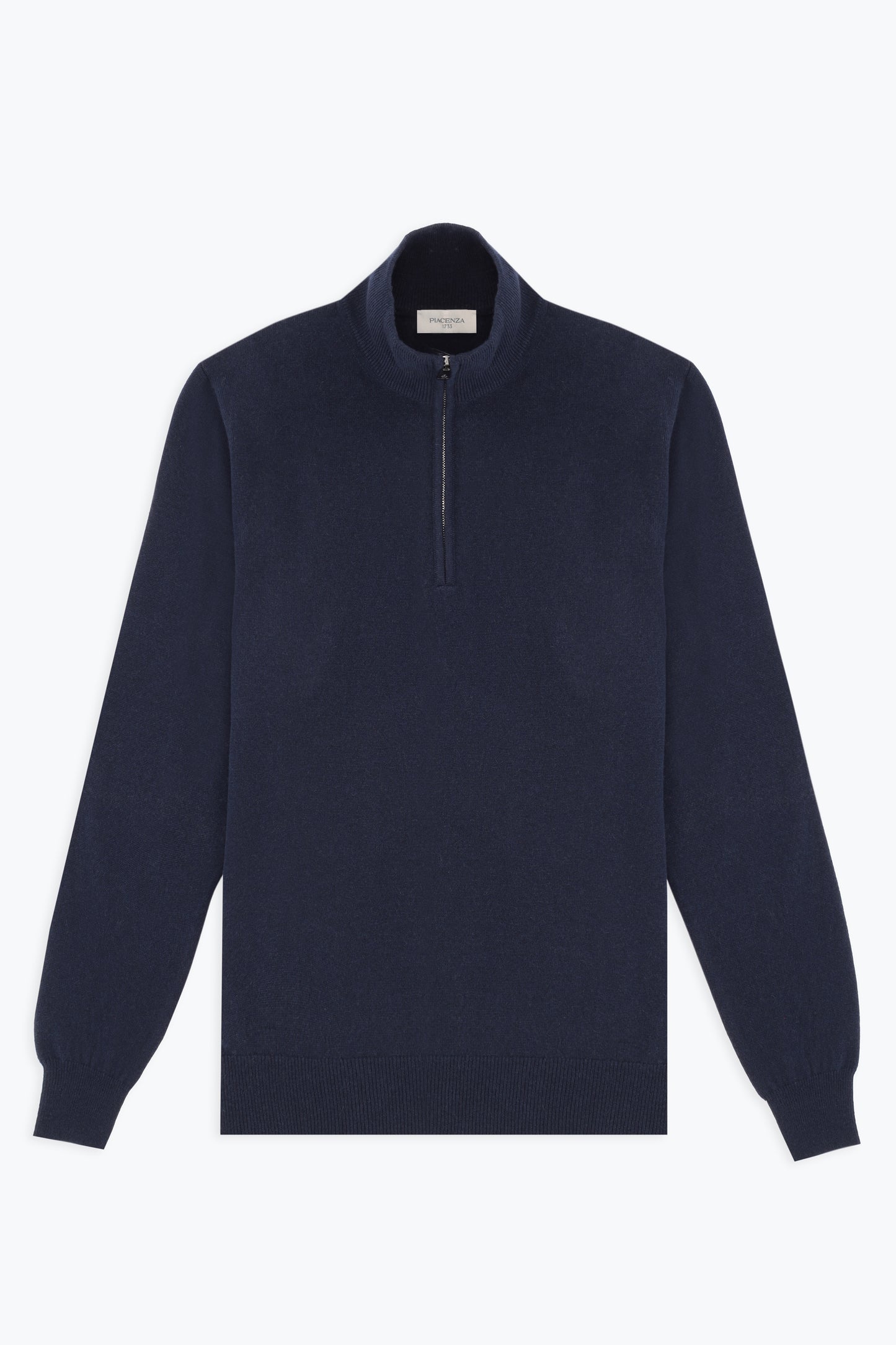GREEN ZIP TURTLENECK