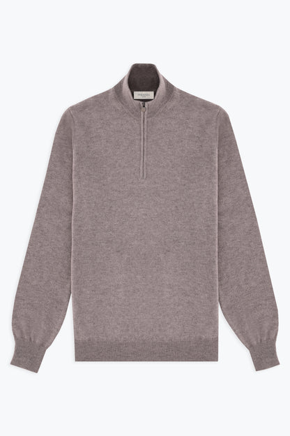 HAZELNUT ZIP TURTLENECK