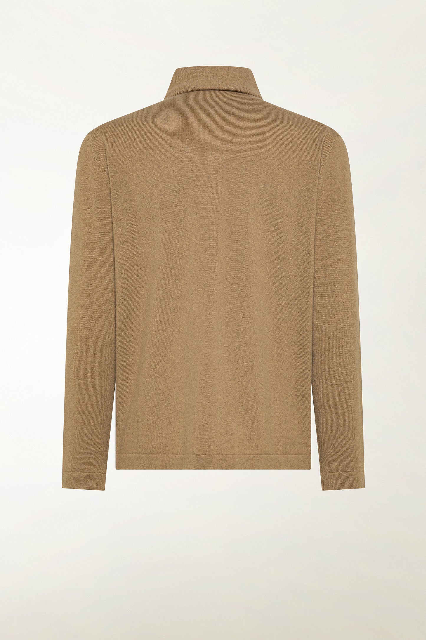 Camel cashmere overshirt