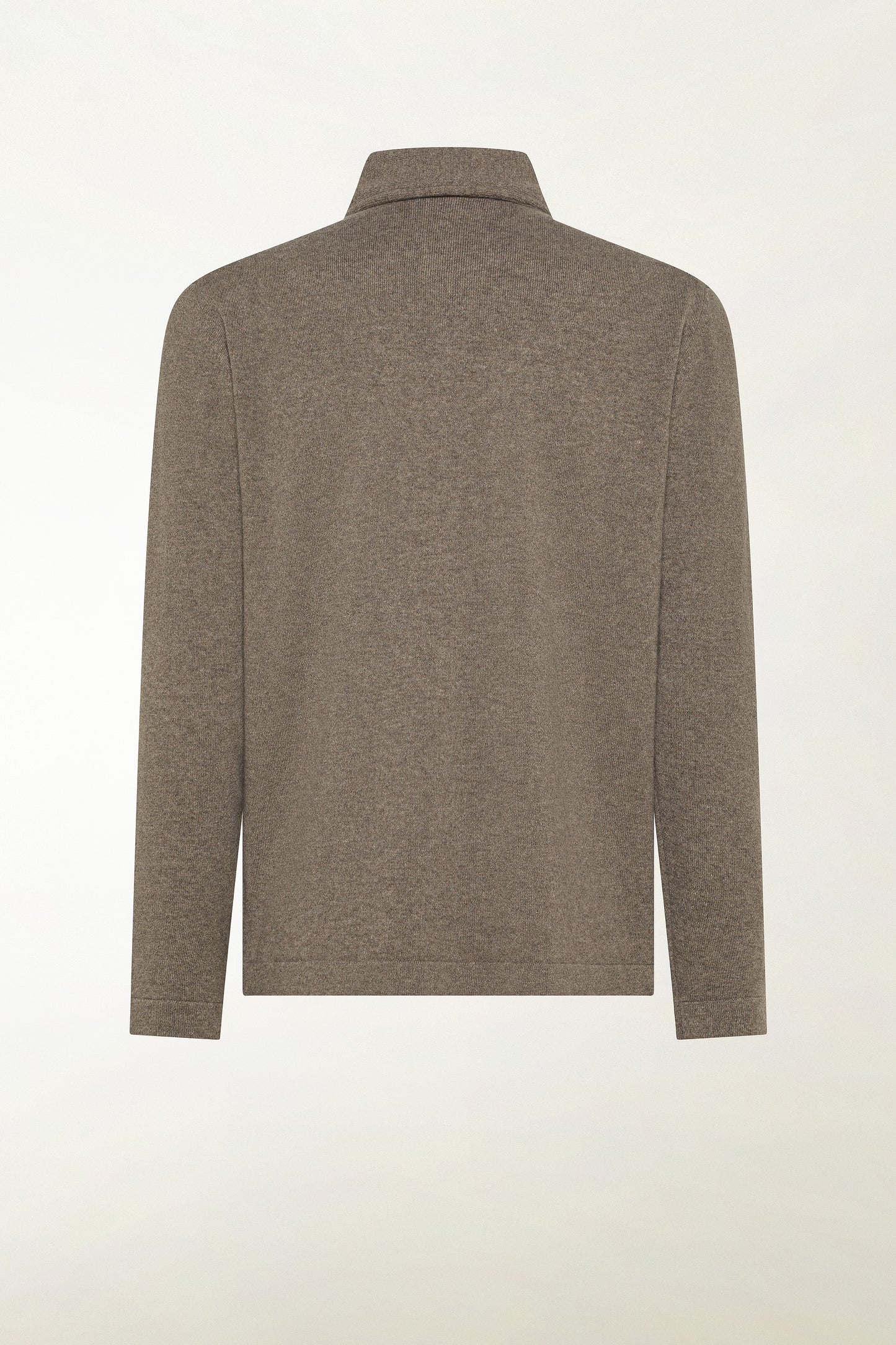 Ecru cashmere overshirt