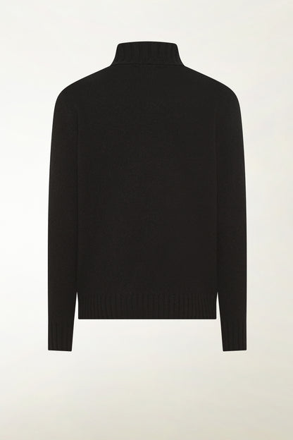 Black cashmere turtleneck