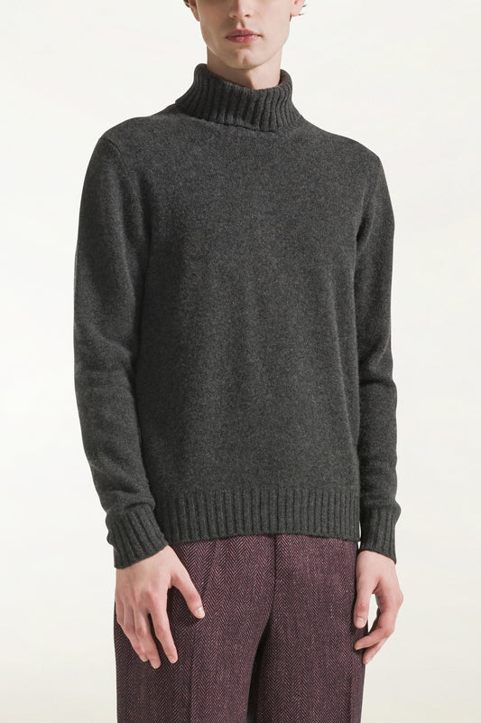 Dolcevita in cashmere antracite - Dolcevita Uomo | PIACENZA 1733