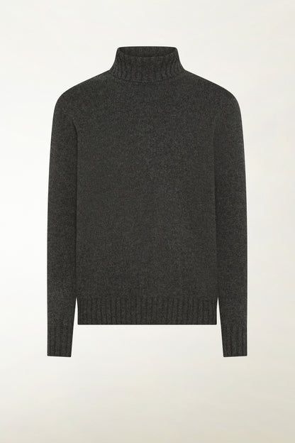 Anthracite cashmere turtleneck