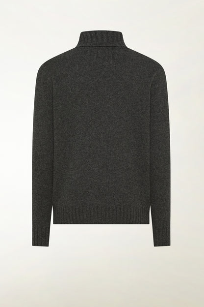 Anthracite cashmere turtleneck