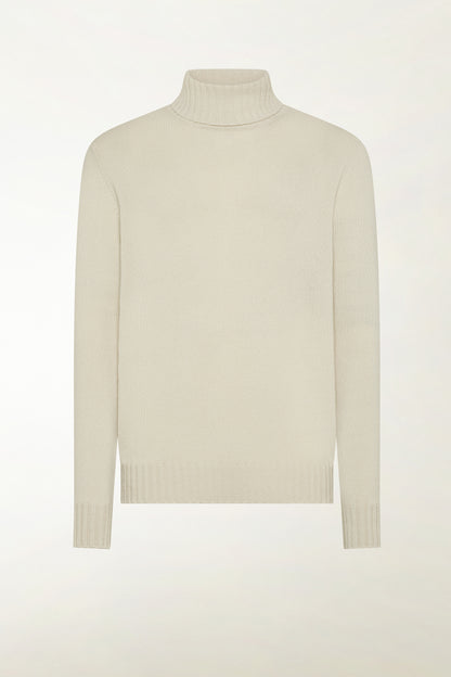 Cream cashmere turtleneck