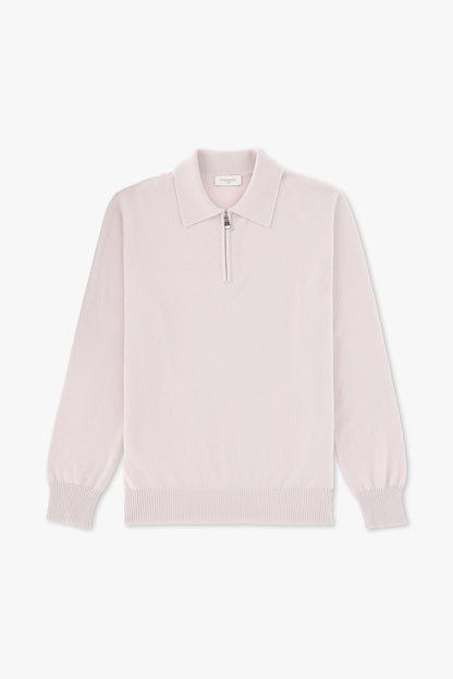 POLO ZIP IN CASHMERE AVORIO