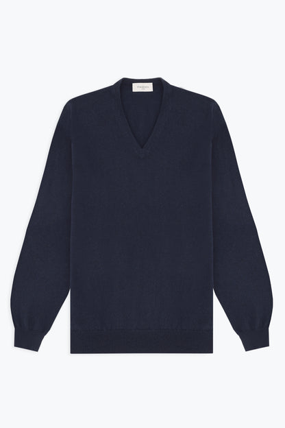 BLUE V-NECK