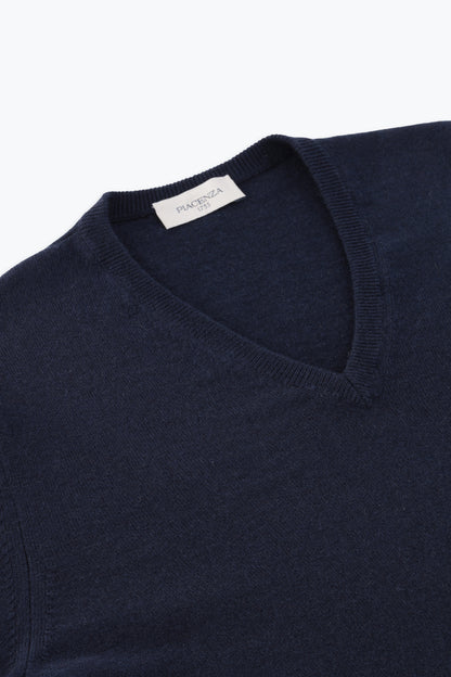 BLUE V-NECK