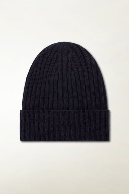 Berretto in Cashmere blu